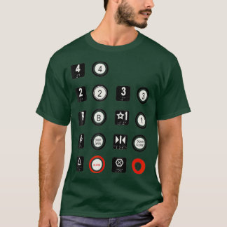 T-shirt Boutons de l'ascenseur