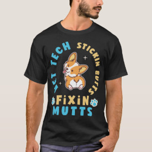 T-shirt Boutons et bouts de fixation de la technologie Vet