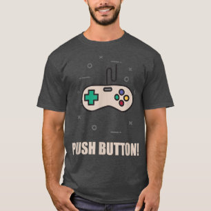 T-shirt Boutons-poussoirs de manette de jeu