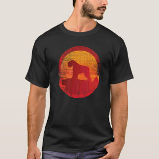 T-shirt Bouvier Des Flandres Chien Retro Sunset