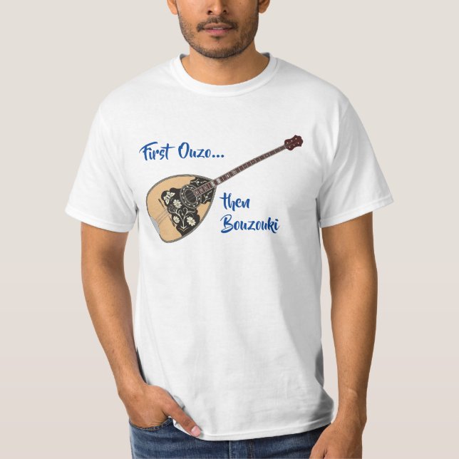 T-shirt Bouzouki Ouzo (Devant)