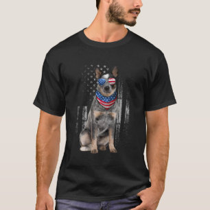 T-shirt Bovins australiens patriotiques 4 juillet Usa Meri