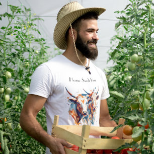 T-shirt Bovins de ferme Scandi, sur mesure