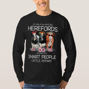 T-shirt Bovins de Hereford Troupeau de vaches Bétail Éleve