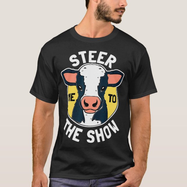 T-shirt Bovins drôles vache drôle (Devant)