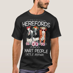 T-shirt Bovins Hereford Troupeau Bétail Éleveur Hereford