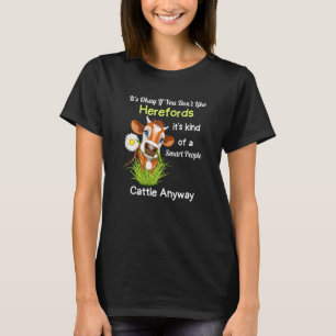 T-shirt Bovins Hereford Troupeau Bétail Éleveur Hereford
