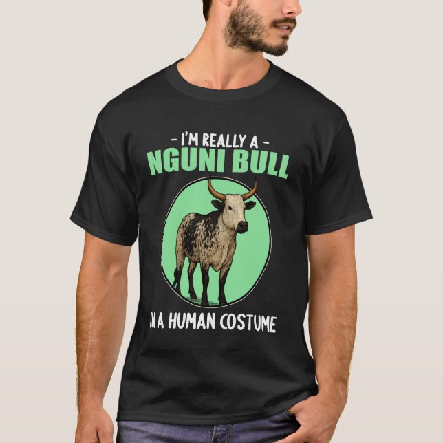 T-shirt Bovins Nguni Taureau Nguni 2 (Devant)