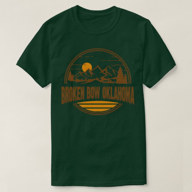 T-shirt Bow brisé Oklahoma Moain Randonnée 1 (Design devant)