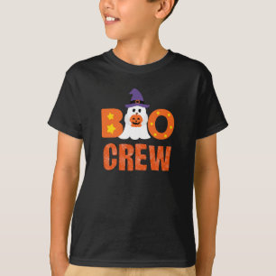 T-shirt Bow Crew Funny Halloween Ghost Citrouille Party