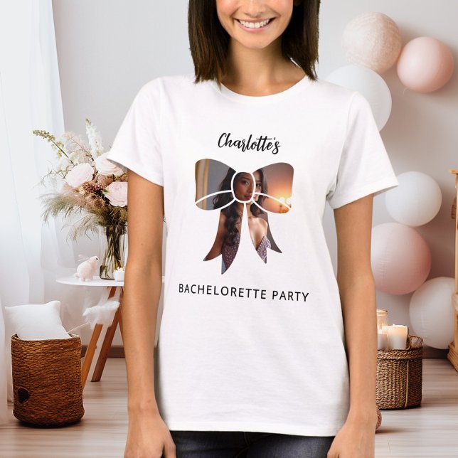 T-shirt Bow photo Bachelorette Party (Créateur téléchargé)