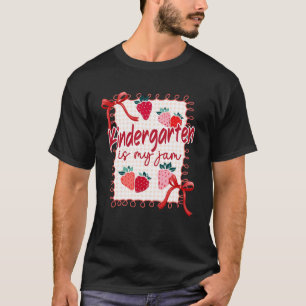 T-shirt Bow Strawberry Kindergarten est mon professeur de