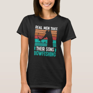 T-shirt Bowfisher Airboat Les vrais hommes prennent leurs