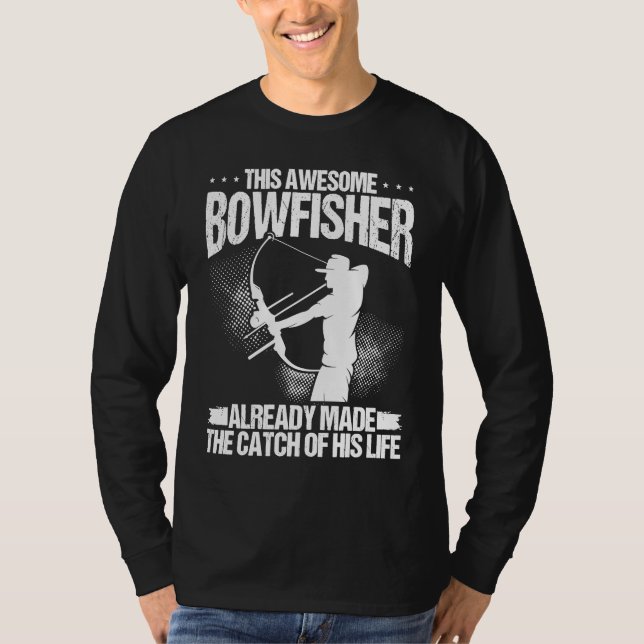 T-shirt Bowfisher Groom Catch of my Life Bowfishing Hunter (Devant)