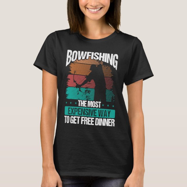 T-shirt BowFishing Archer Bowhunter Bowfisher Fisherman Bo (Devant)