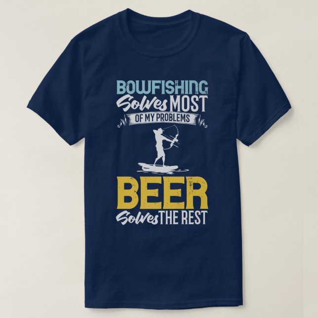 T-shirt Bowfishing Bow Lights Arrows Crossbow Bowfisher  (Design devant)