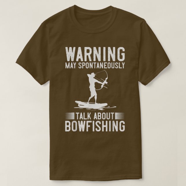 T-shirt BowFishing Bow Lights Flèches Crossbow Bowfisher  (Design devant)