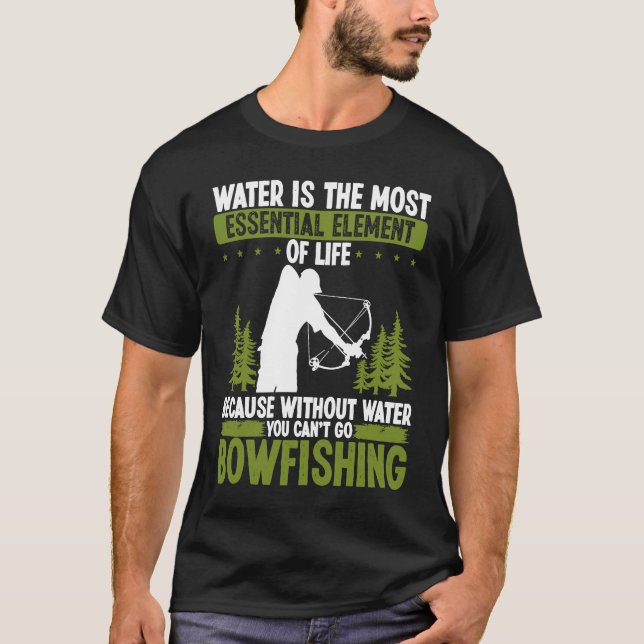 T-shirt Bowfishing Lake Sea Bowfisher Airboat Bowhunter Bo (Devant)