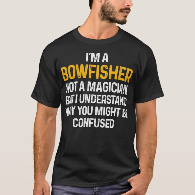 T-shirt BowFishing Magicien Bowfisher Bowpêchman Cadeau (Devant)