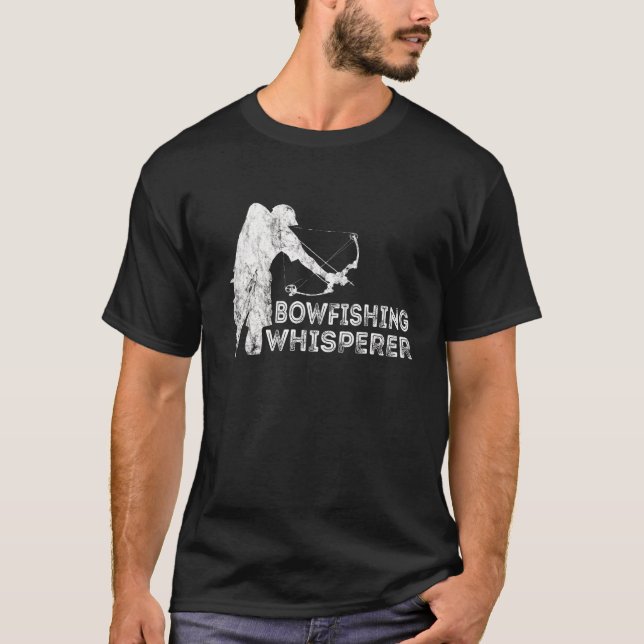 T-shirt BowFishing Whisperer Poisson Bow Hunter Bowpêcheur (Devant)