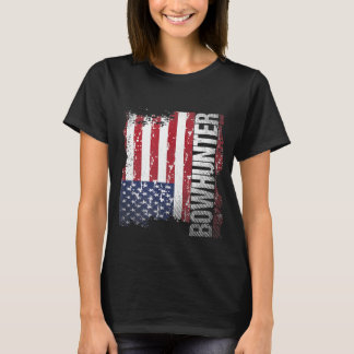 T-shirt Bowhuning USA Drapeau tir à l'arc