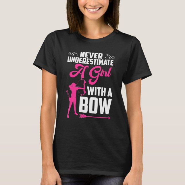 T-shirt Bowhunter Shooting Fans  Archery For Girls Women (Devant)