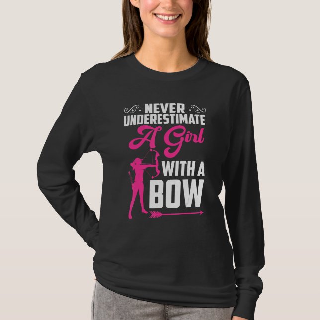 T-shirt Bowhunter Shooting Fans  Archery For Girls Women (Devant)