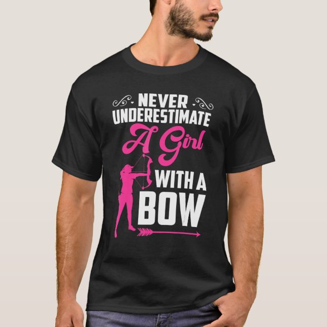 T-shirt Bowhunter Shooting Fans  Archery For Girls Women (Devant)