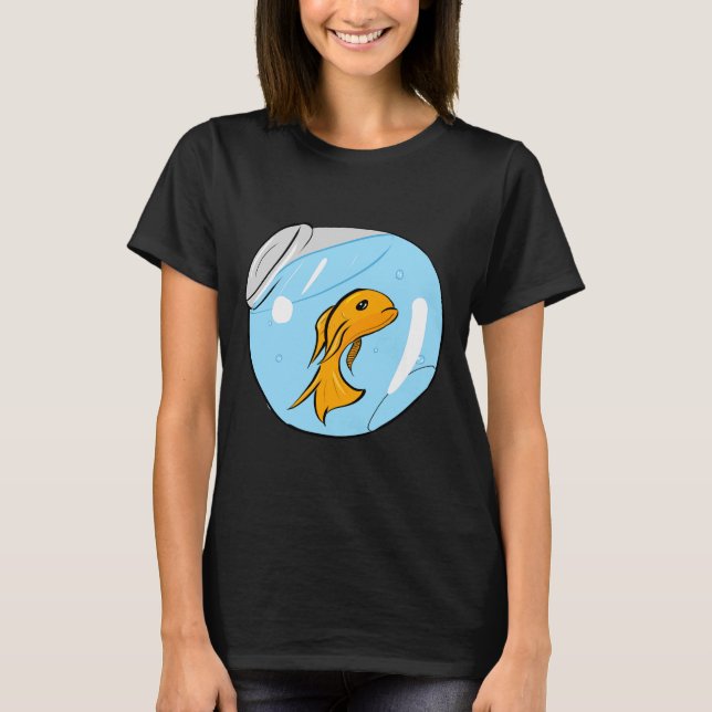 T-shirt Bowl de poisson d'or (Devant)