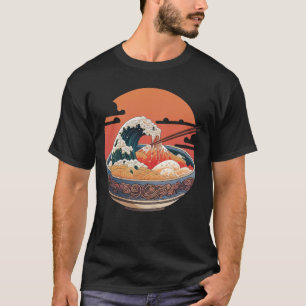 T-shirt Bowl de style art Ukiyo-e