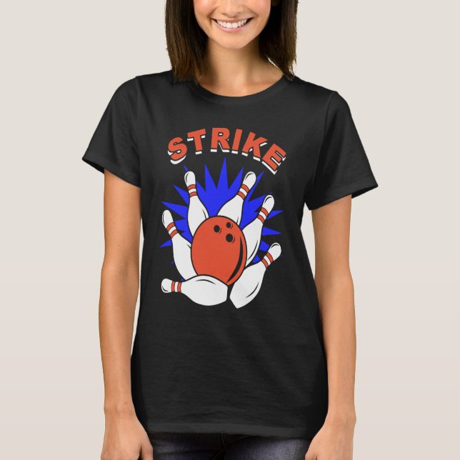 T-shirt bowler bowler jeu de bowling (Devant)