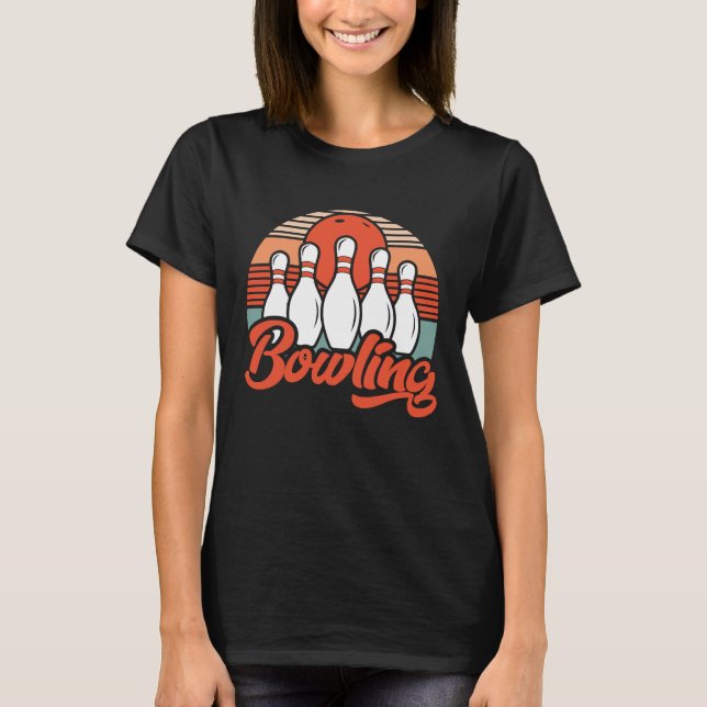 T-shirt bowler bowler jeu de bowling 1 (Devant)