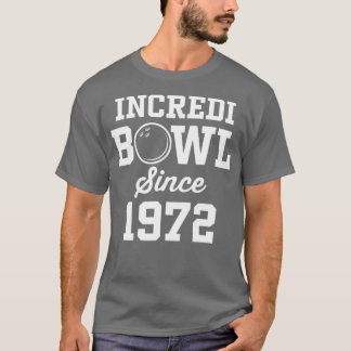 T-shirt Bowler Bowling 50 ans 1972 50e anniversaire