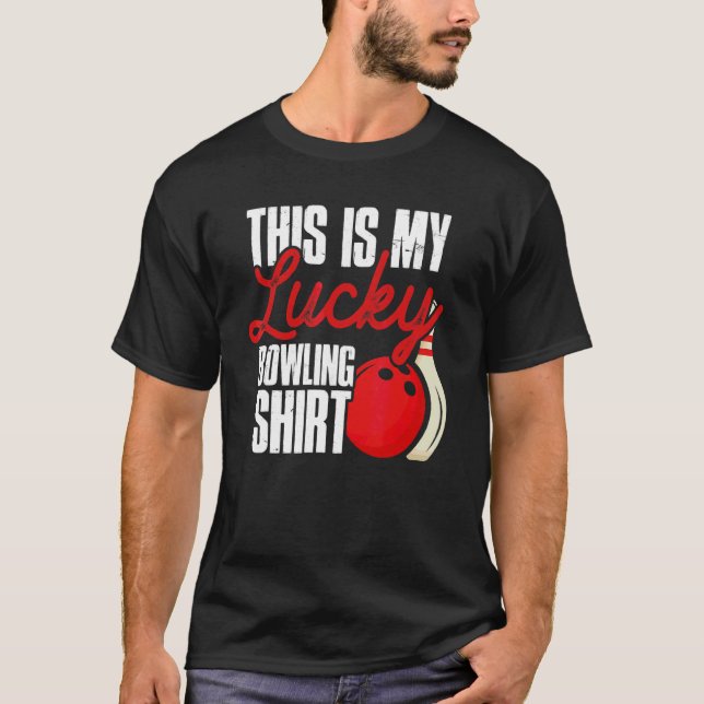T-shirt Bowler C'Est Mon Lucky Bowling Bowling (Devant)