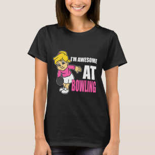 T-shirt Bowler Je Suis Super À Bowling Girl Parfait