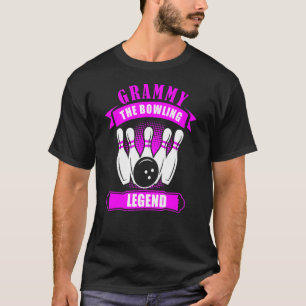 T-shirt Bowlers de grand-mère Dix Pin GRAMMY Legend Bowlin