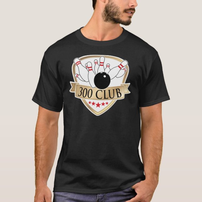 T-shirt Bowling 300 Club - Clas graphiques du logo de jeu  (Devant)