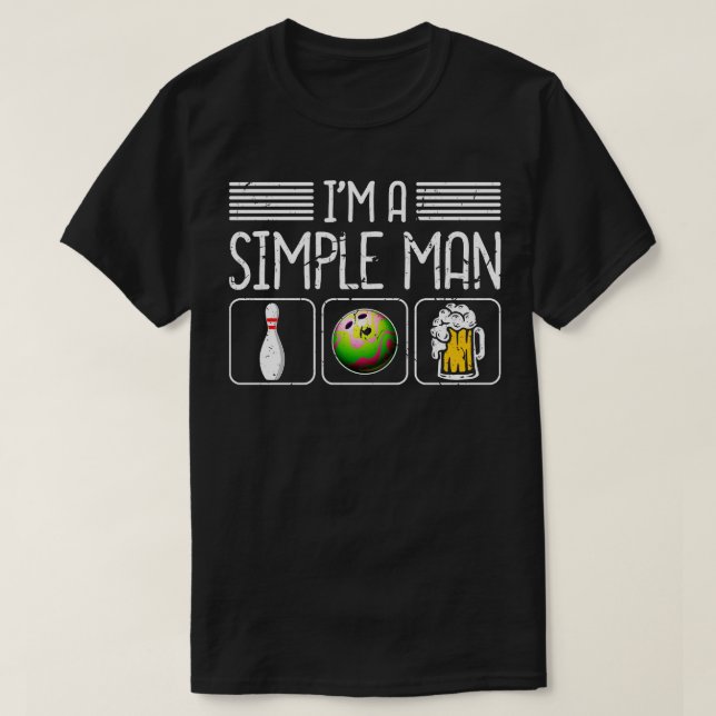 T-shirt Bowling à la bière 1 (Design devant)