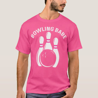 T-shirt Bowling Babe Femelle Bowler Girl