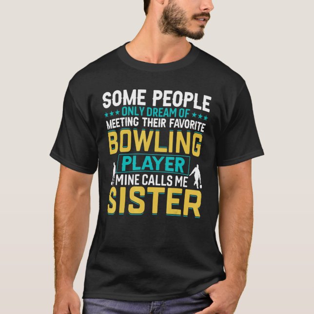 T-shirt Bowling Ball Et Bowling Pin (Devant)