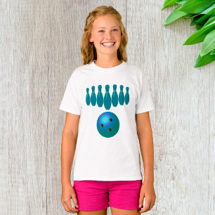 T-shirt Bowling Ball et Pins Sports amusants
