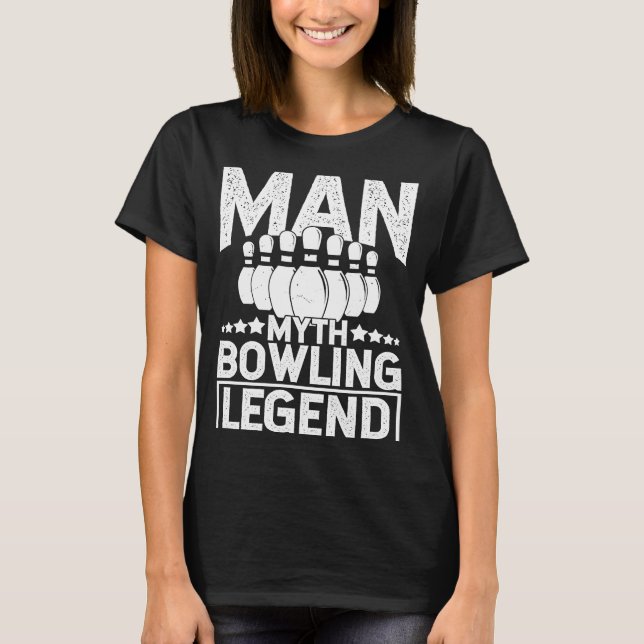 T-shirt Bowling Ball Pin Bowler Strike Bowling Fanatic Bow (Devant)