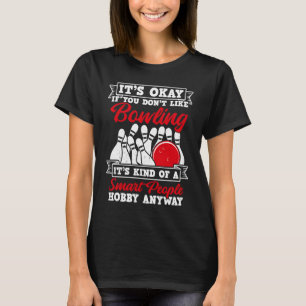 T-shirt Bowling Ball Pin Bowler Strike Team Bowling Alley