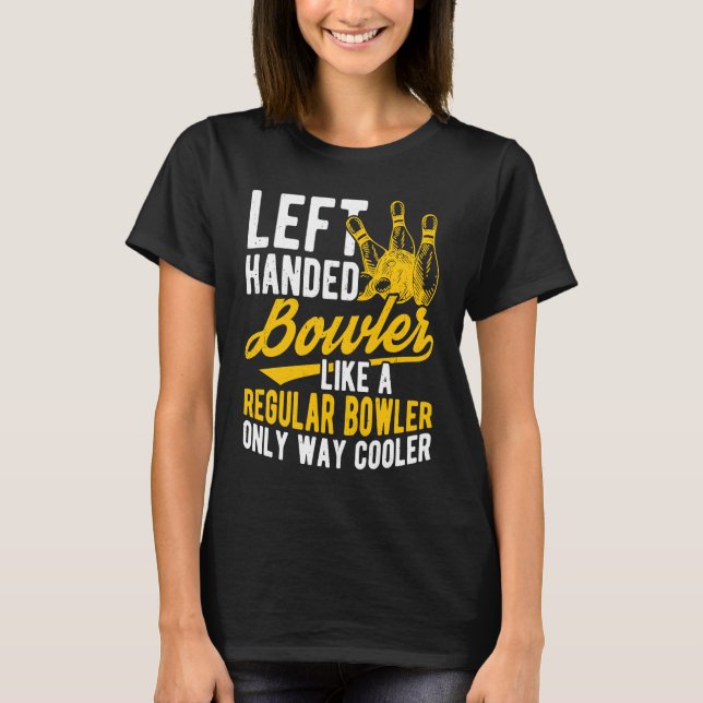 T-shirt Bowling Ball Pin Bowler Strike Team Bowling Alley  (Devant)