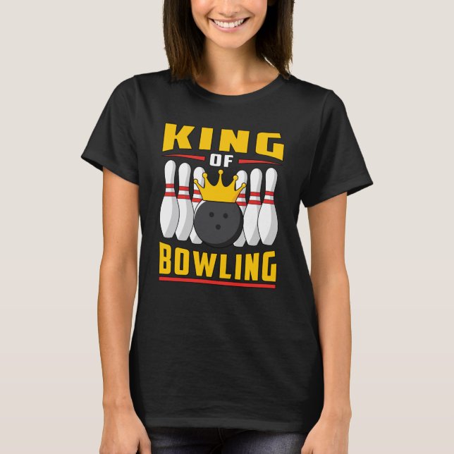 T-shirt Bowling Bowler Sport Strike Team Bowl Funny Gift (Devant)