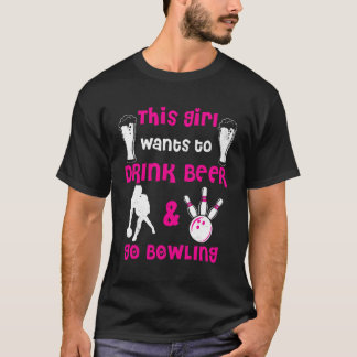 T-shirt Bowling Ceci Veut Boire Bière Bowl