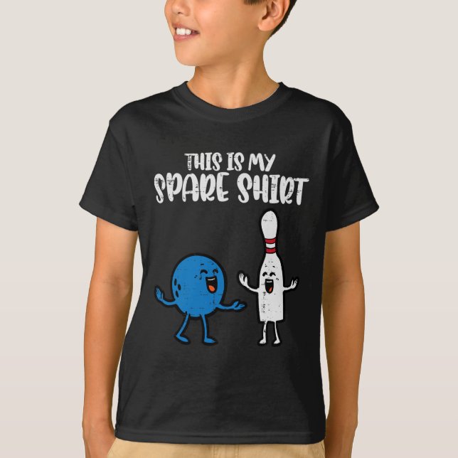 T-shirt Bowling C'Est Mon Chemise De Secours Bowler Enfant (Devant)