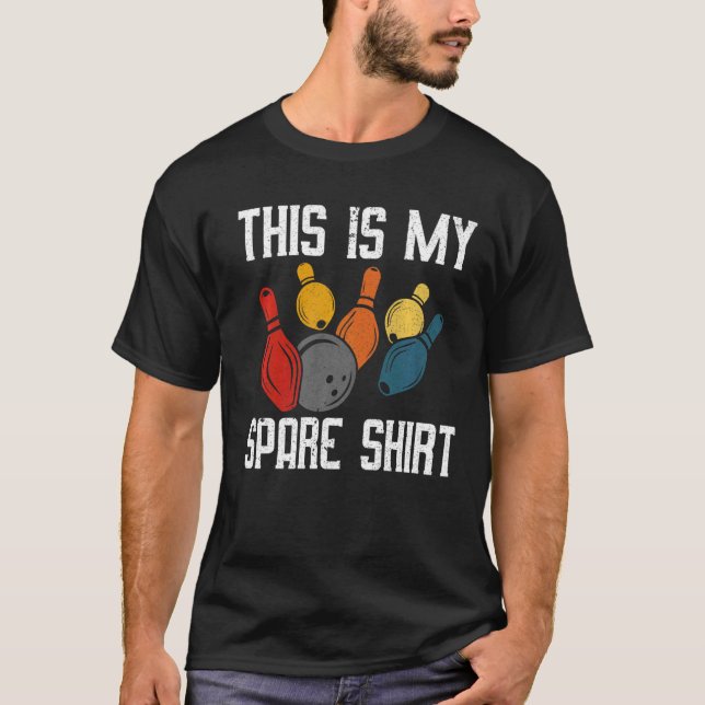 T-shirt Bowling C'Est Mon Spare Shirt Bowling Funny Graph (Devant)