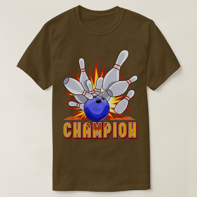 T-shirt Bowling Champion de balle (Design devant)