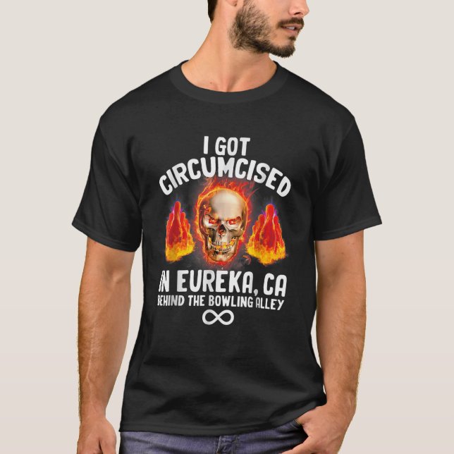 T-shirt Bowling circoncis Eureka CA drôle bizarrement spéc (Devant)